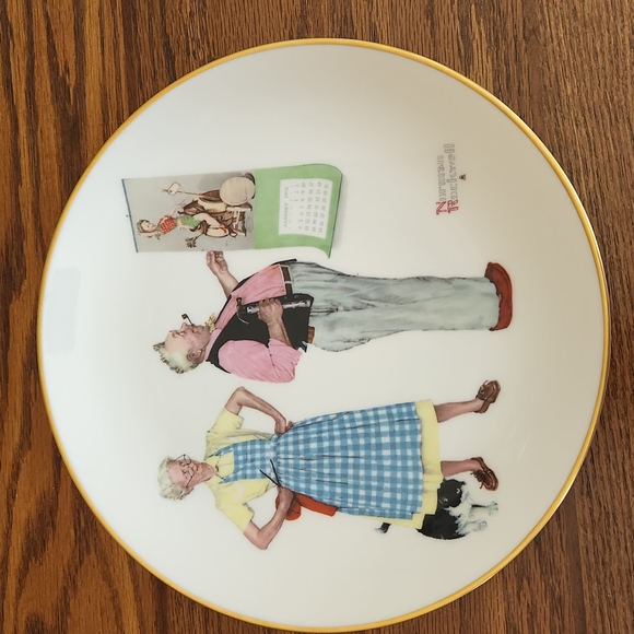 1978 Norman Rockwell fine China four seasons - Picture 8 of 9